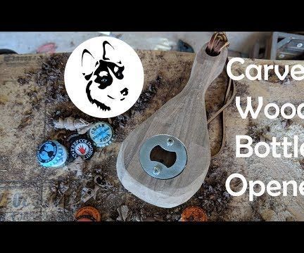 Carved Wood Bottle Opener