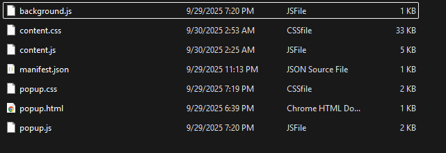 Create the Extension Folder and Files