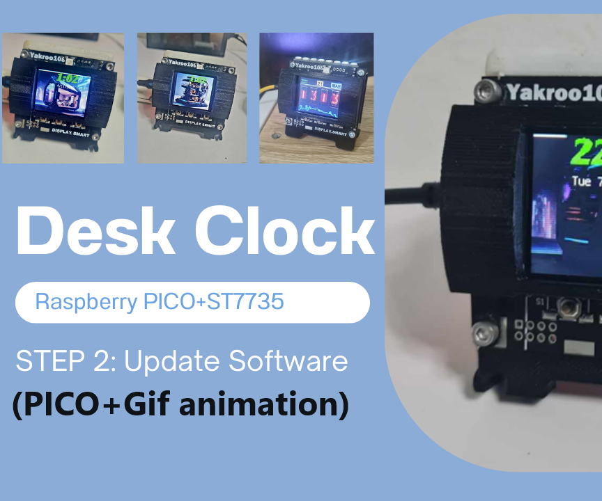 Desk Clock Lcd ST7735