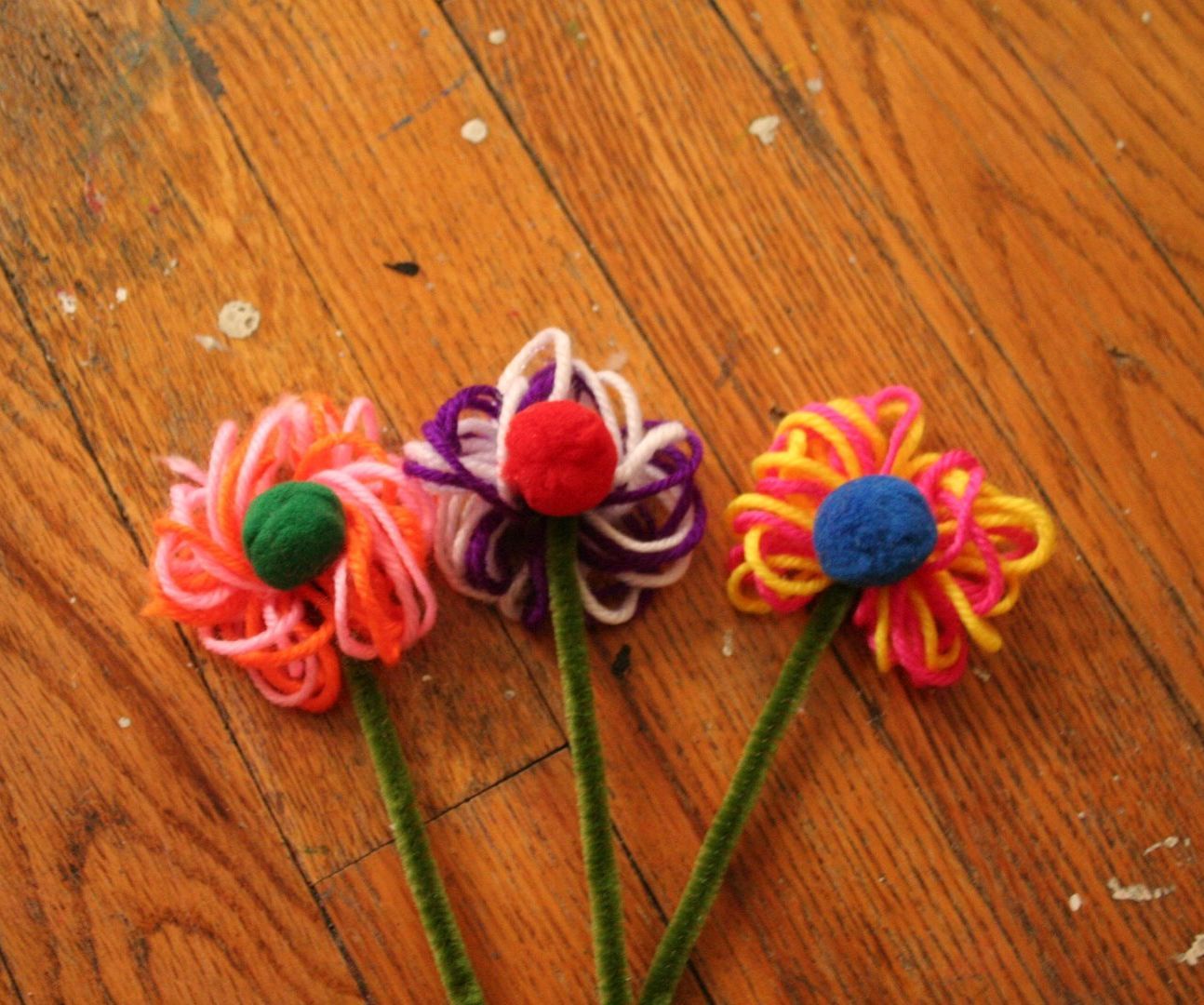 Fuzzy Flower Bookmarks