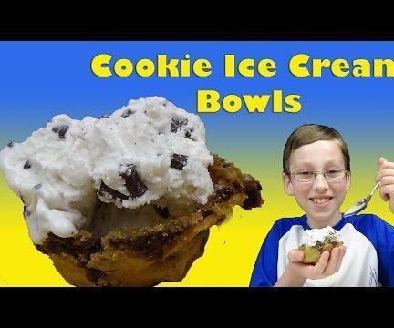 How to Make Chocolate Chip Ice Cream Bowls