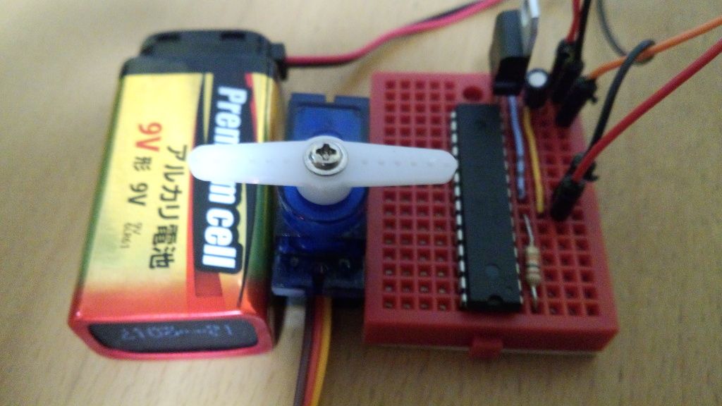 Servo Motorを Arduino(ATmega328P-PU) 8MHzで動作させる