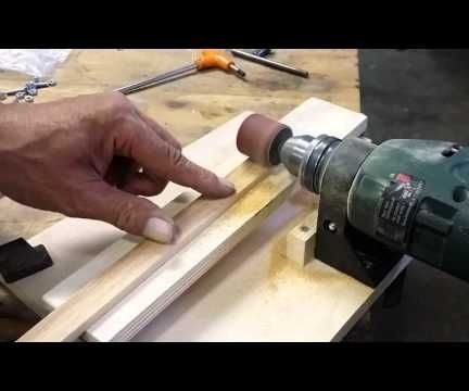 Simple wide belt sander for wooden strips