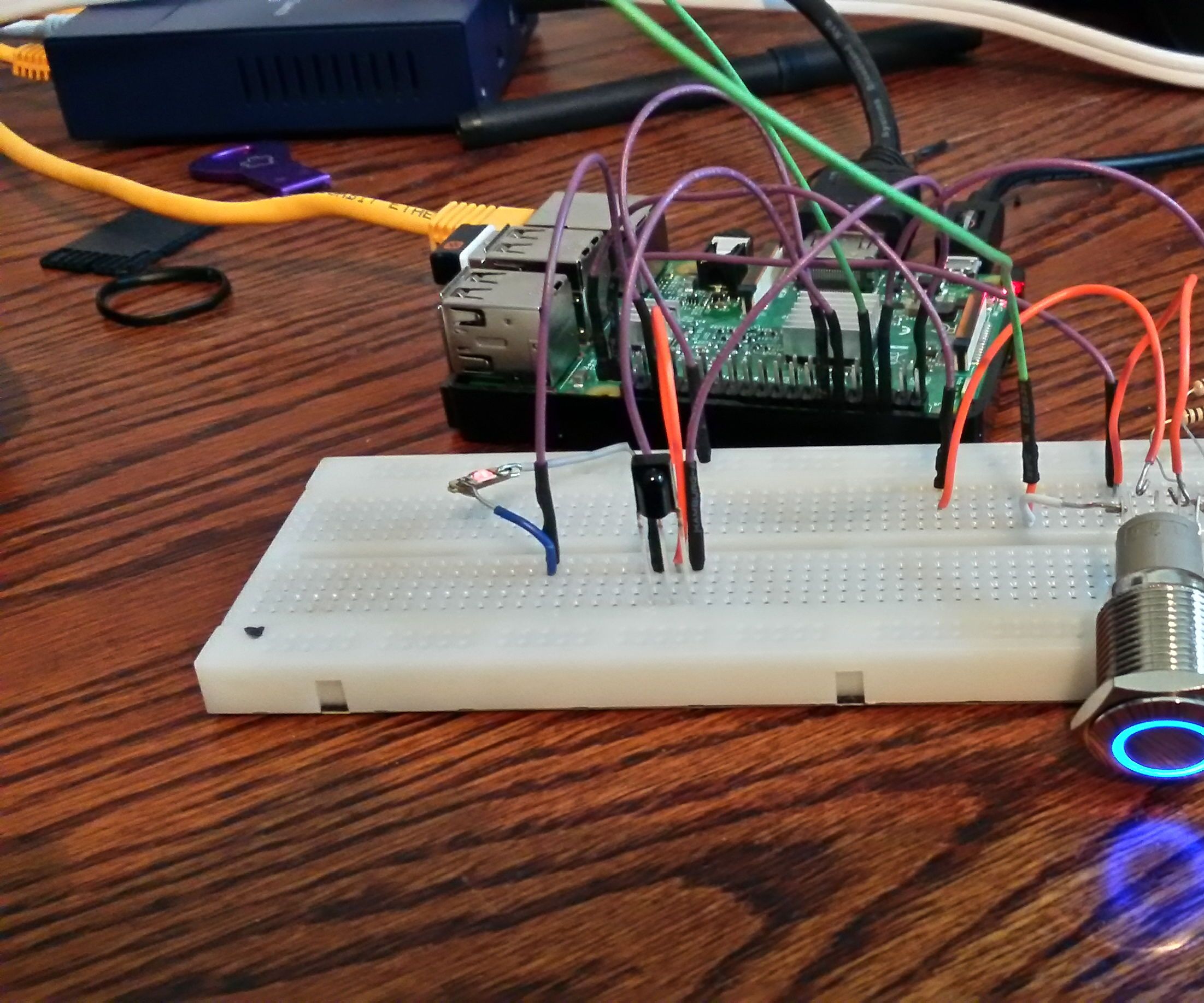 Add Adafruit's Ring LED Momentary Switch to Raspberry Pi