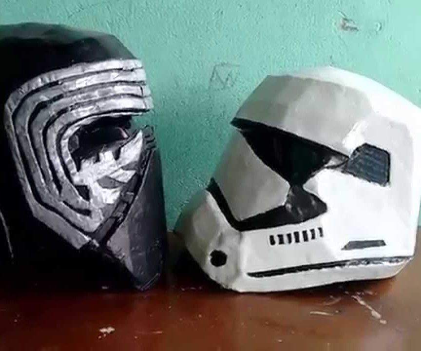 Helmet Stormtrooper New Cardboard (Star Wars - the Awakening of Force)
