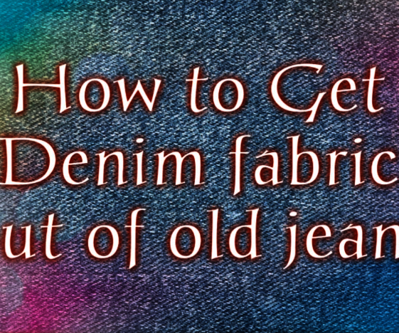 How to Get Denim Fabric From Old Jeans 