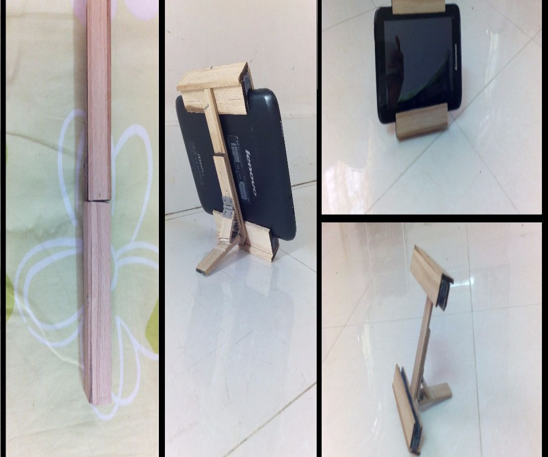 Foldable Wooden Tablet Case