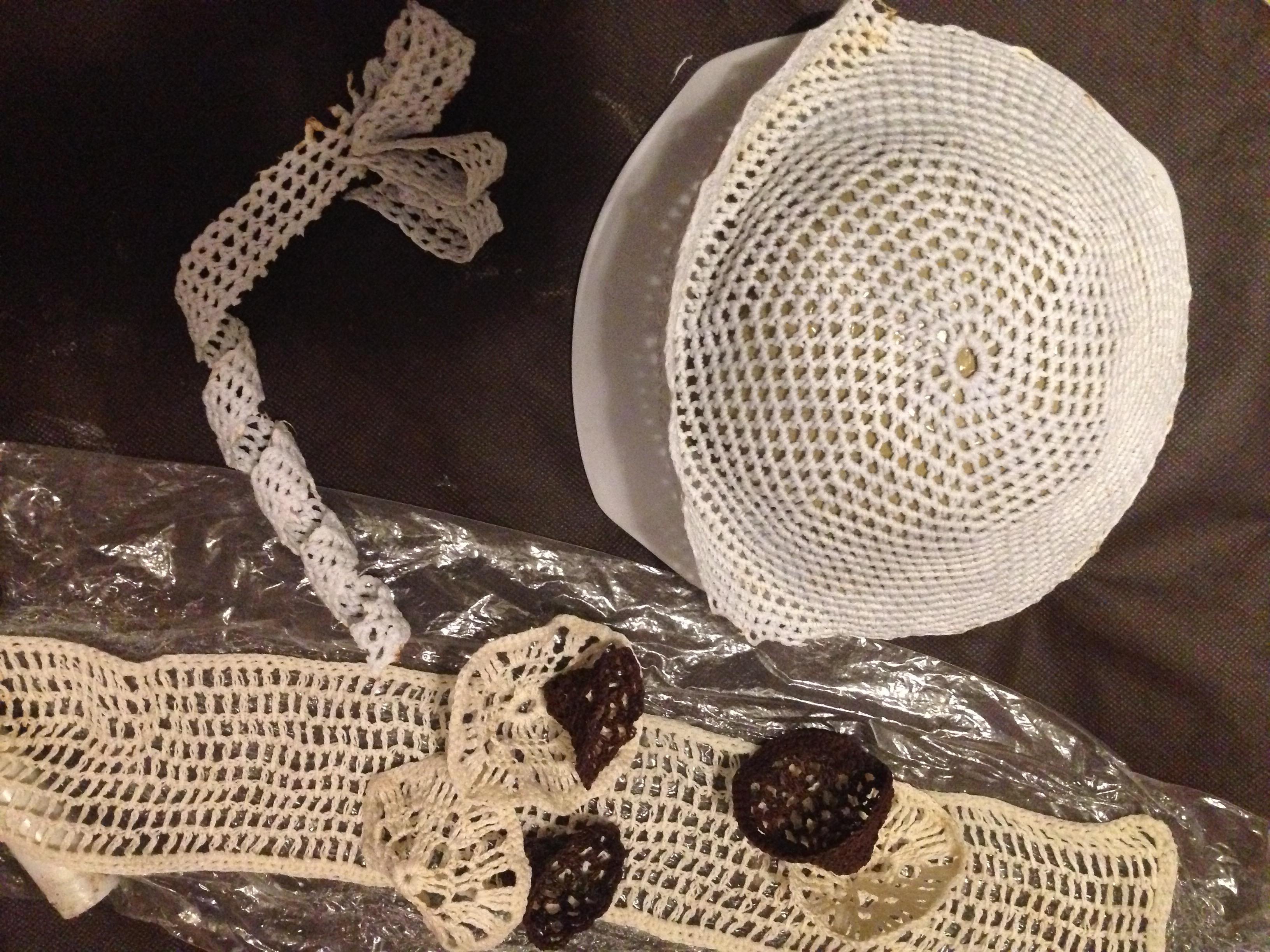 Crochet Facinator and How to Cut + Starch Crochet 6 Steps Instructables