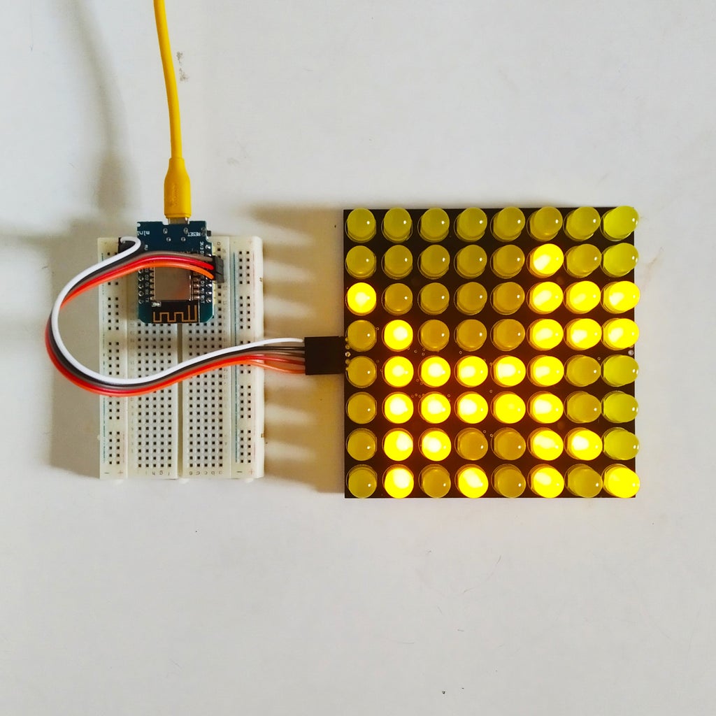 How to Build 8x8 BIG LED Matrix (MAX7219 LED 10mm) : 9 Steps (with ...