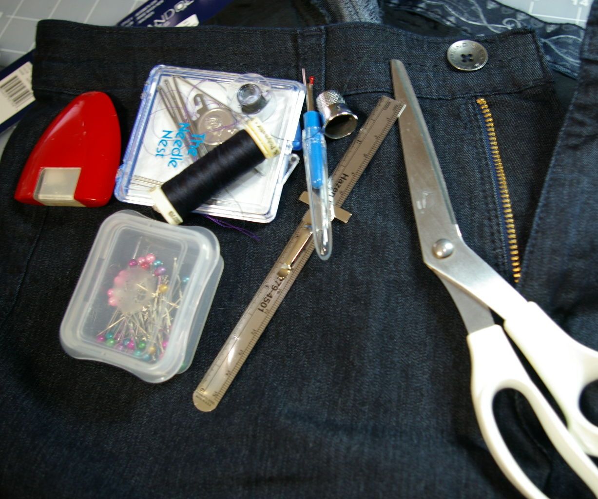 How to shorten pants with cuffs