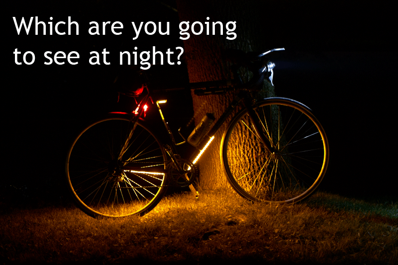 Waterproof Nighttime LED Running Lights for Your Bicycle.