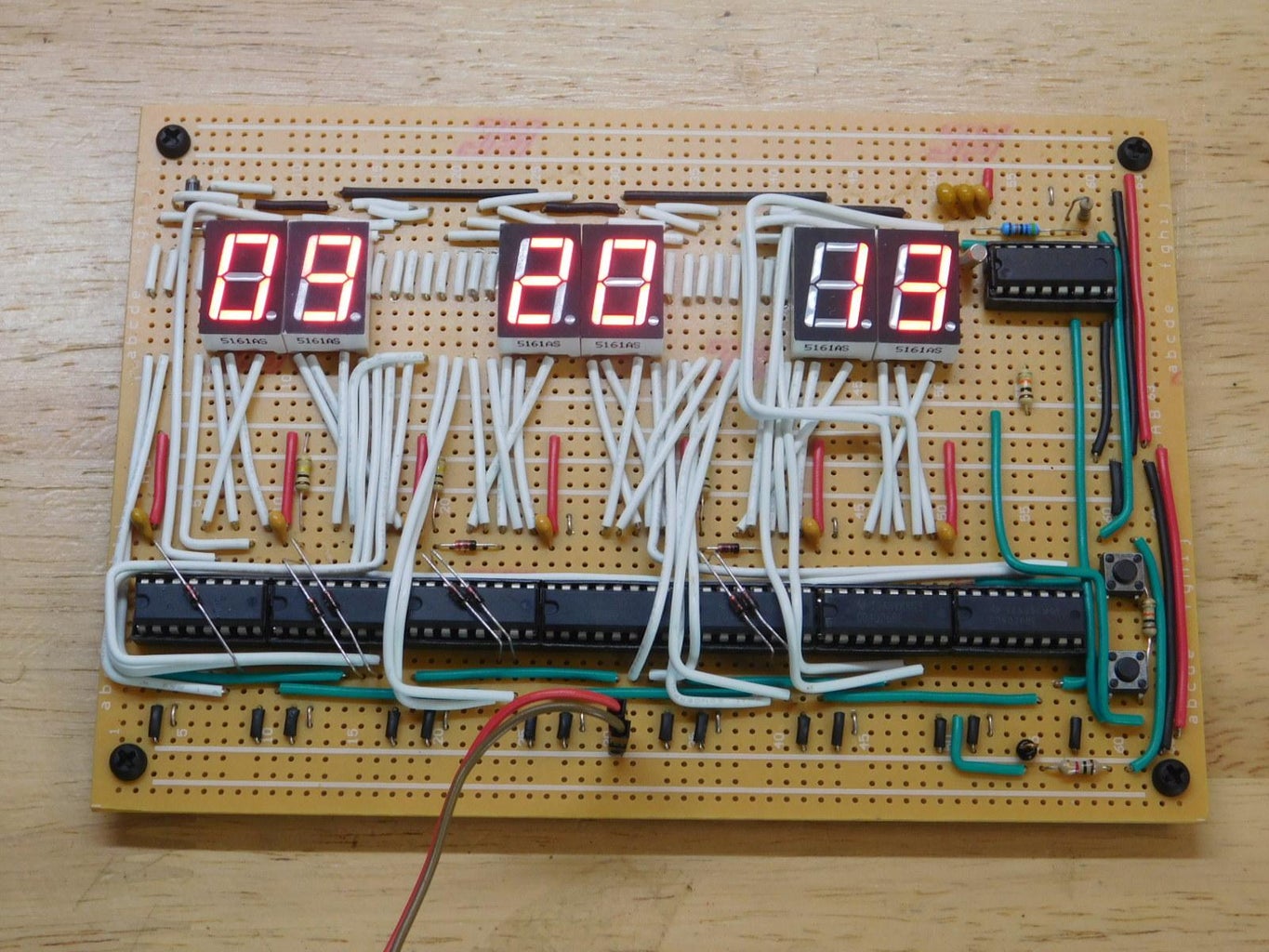 24 Hour Digital Clock (non Microcontroller) : 6 Steps (with Pictures ...