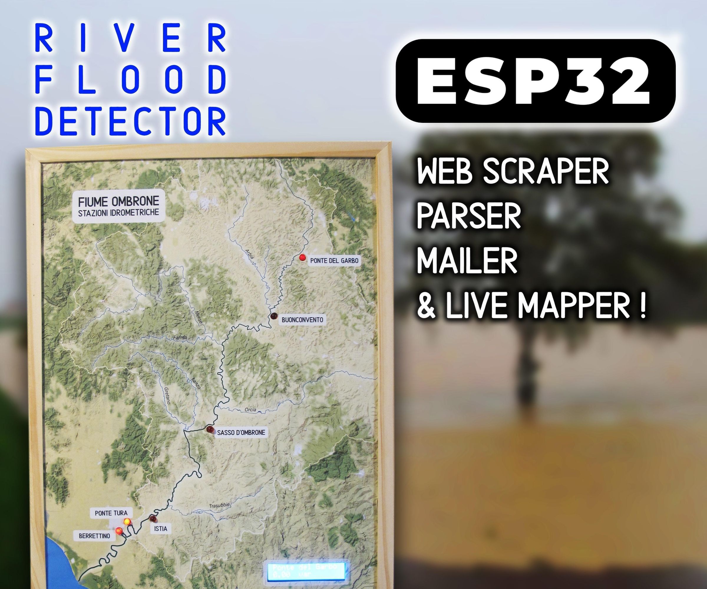 ESP32 Scraper-parser-mailer and Live Mapper