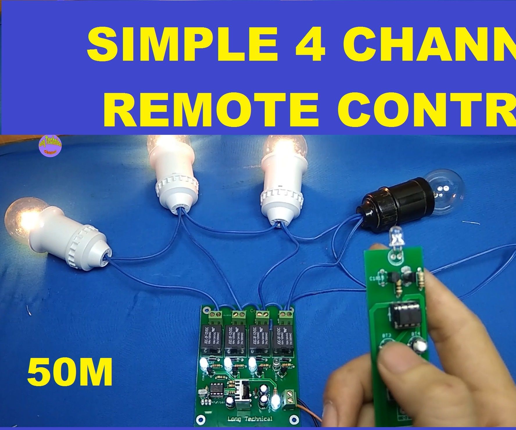 How to Make Simple 4 Channel ON OFF Remote Control