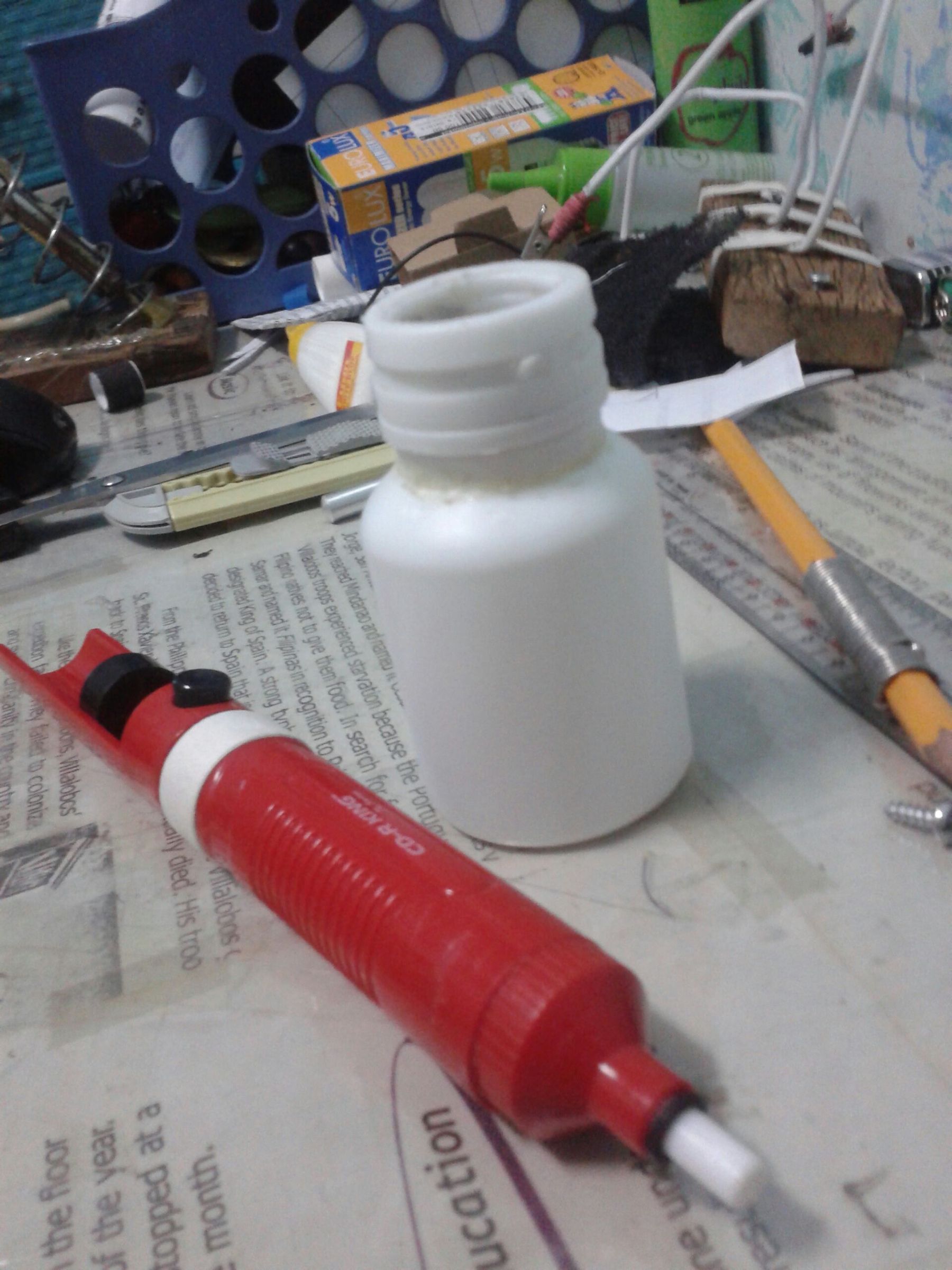 DIY Desoldering Pump Container