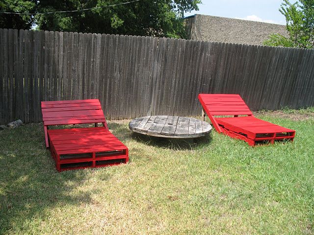 Pallet Garden Loungers - Image 1