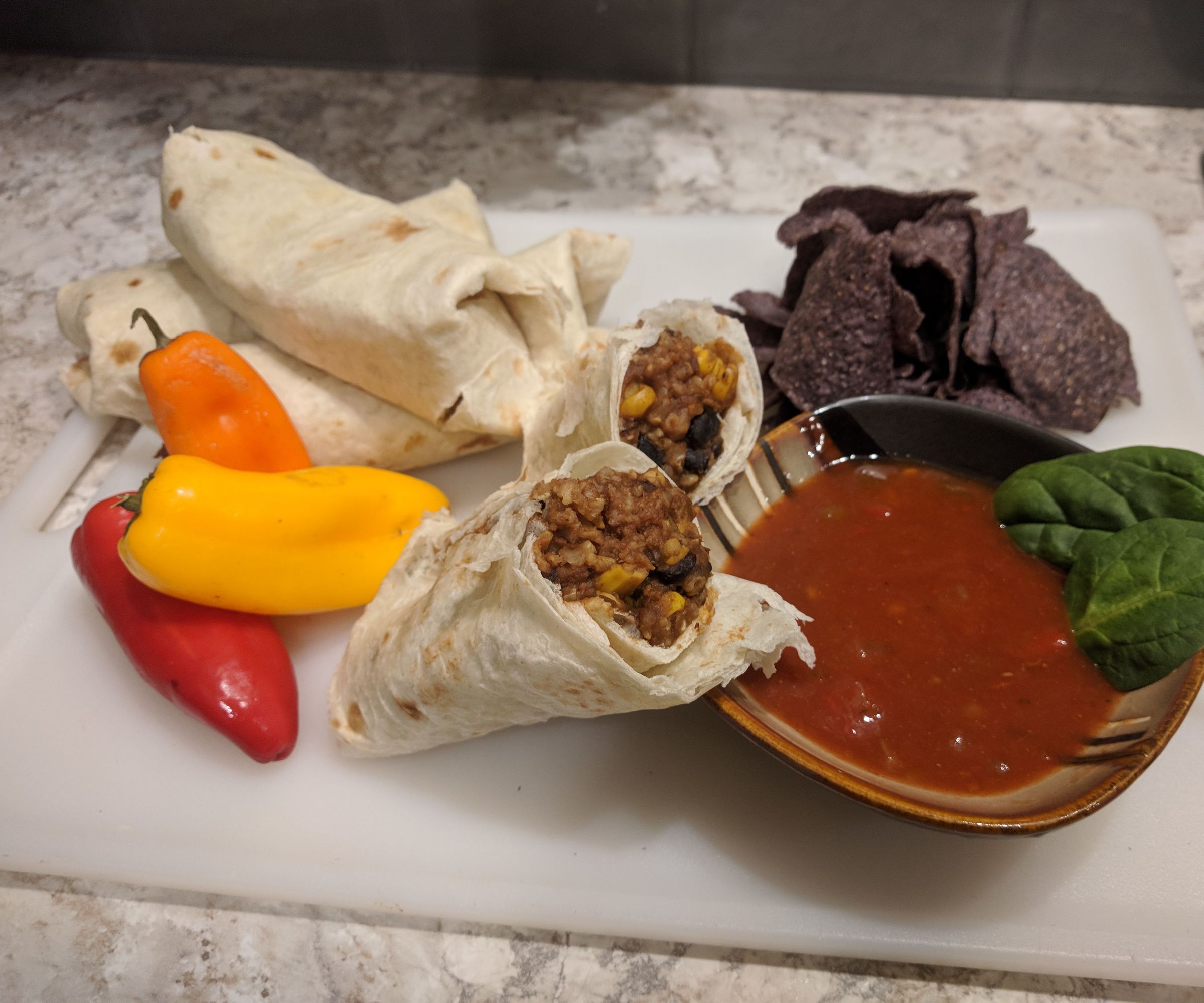 World's Easiest Vegan Burritos