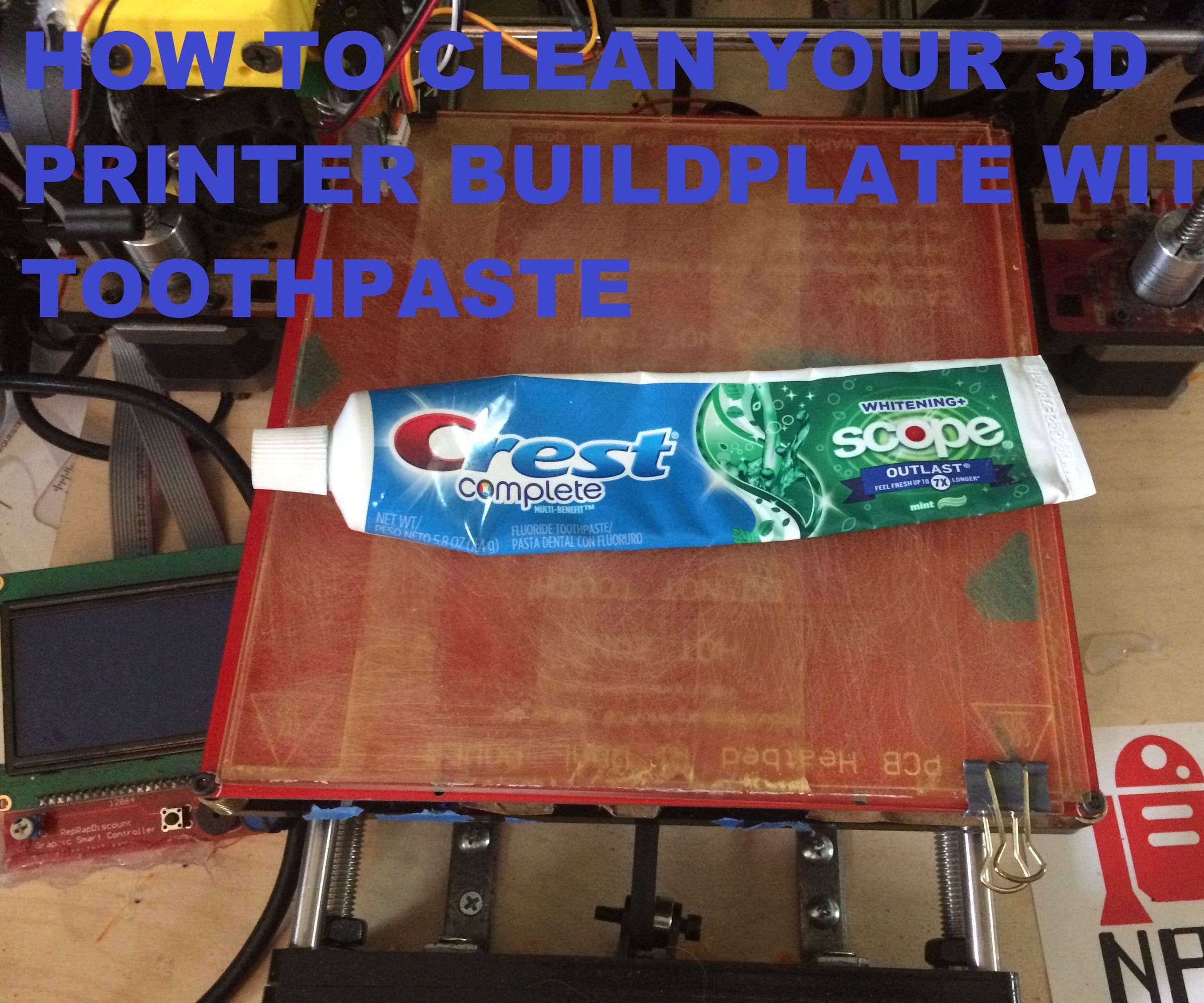 How to Clean a 3D Printer Build Plate