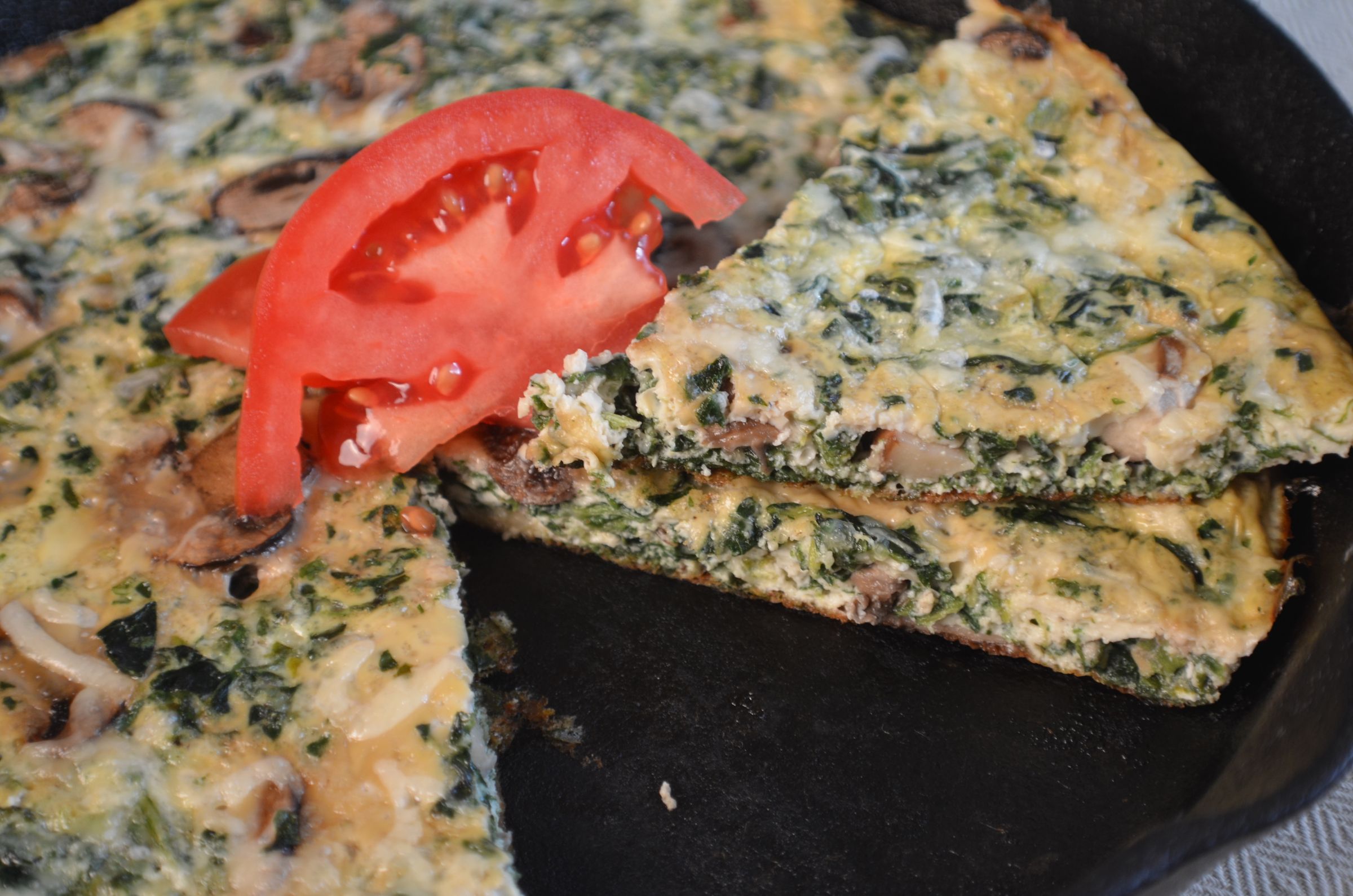 Spinach Mushroom Frittata