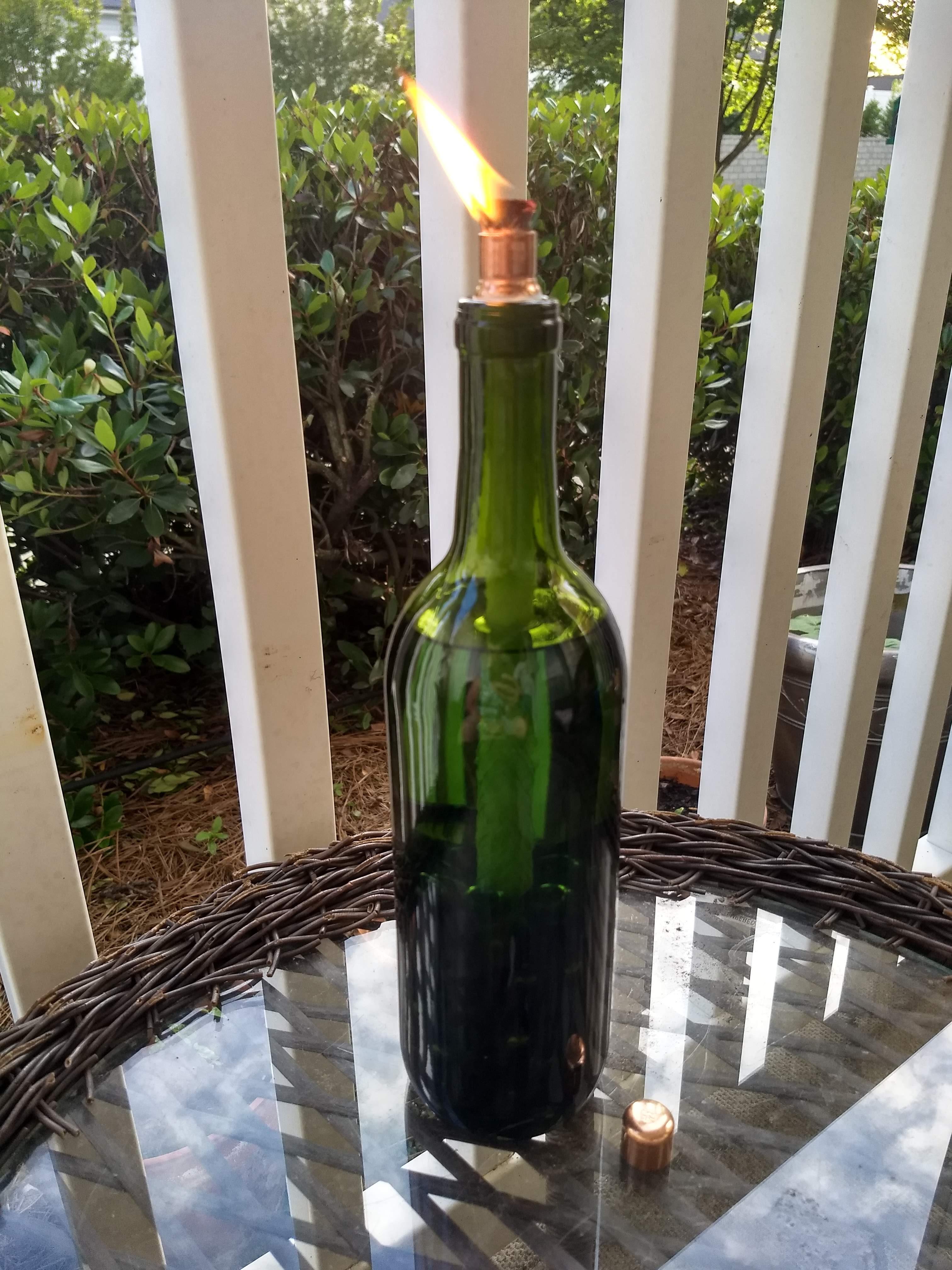Wine Bottle Oil Lamp 6 Steps (with Pictures) Instructables