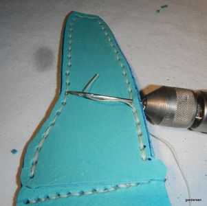Finishing the Stitch and Tying Off the Thread Ends.