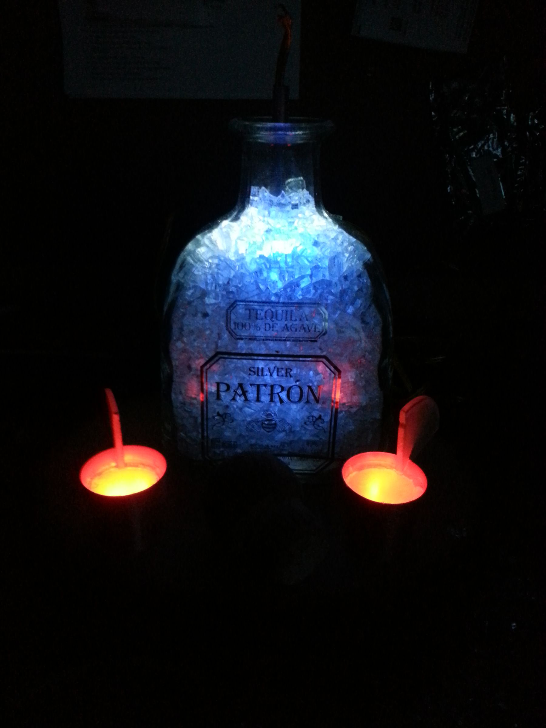 Patron bottle lamp