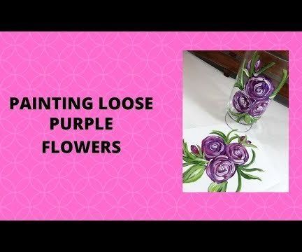 PAINTING LOOSE PURPLE FLOWERS