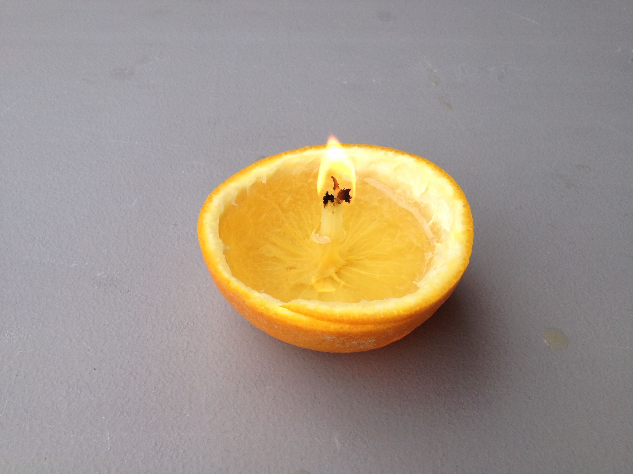 Turn an Orange Into a Candle! 8 Steps (with Pictures) Instructables