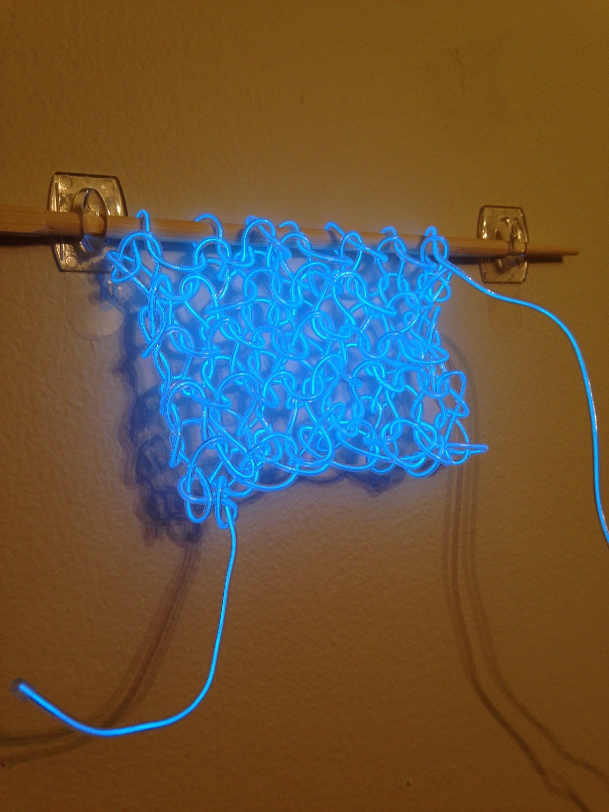 Glowing Knitted Wall Art 5 Steps Instructables