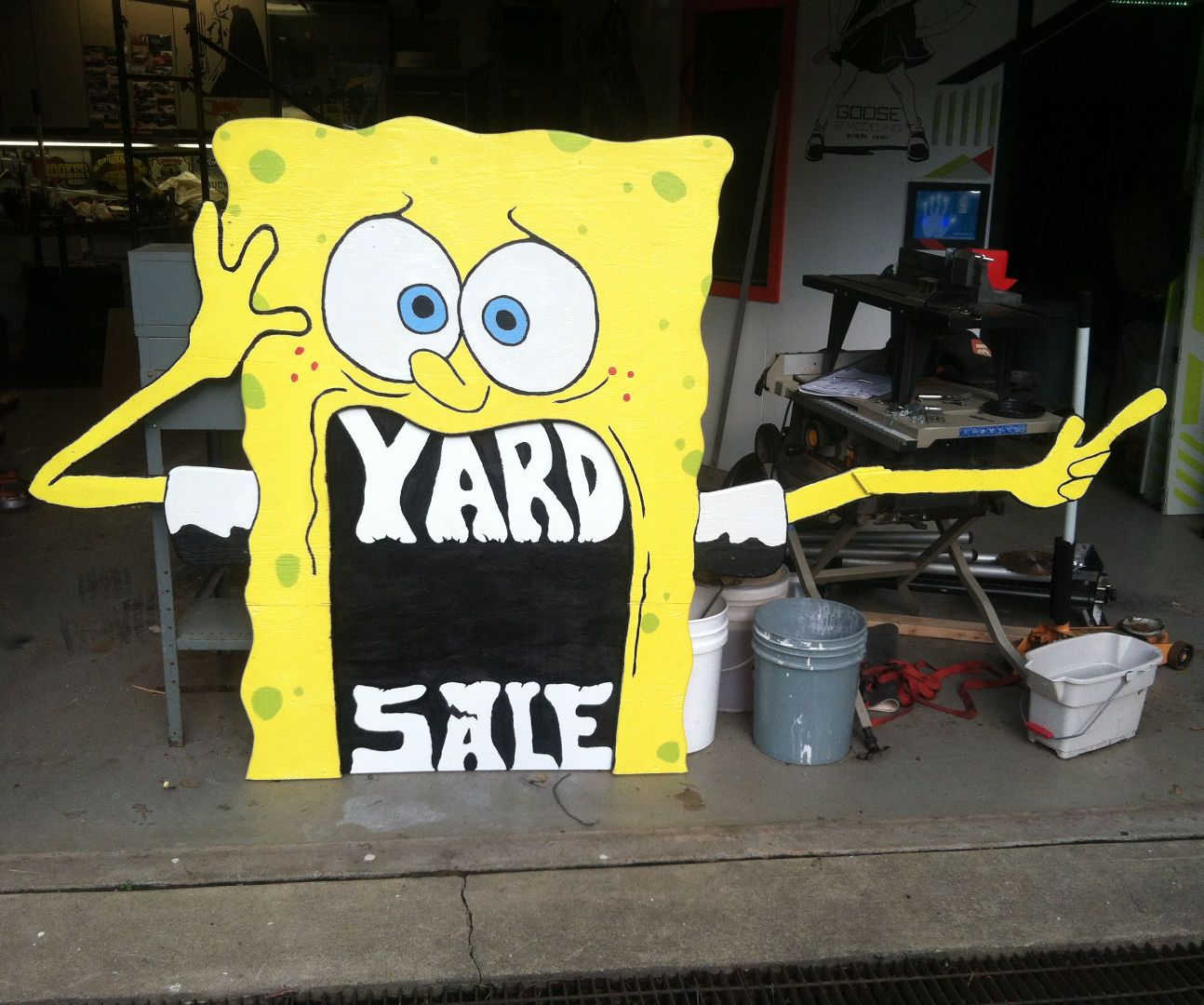 Old Sponge Bob into new sign
