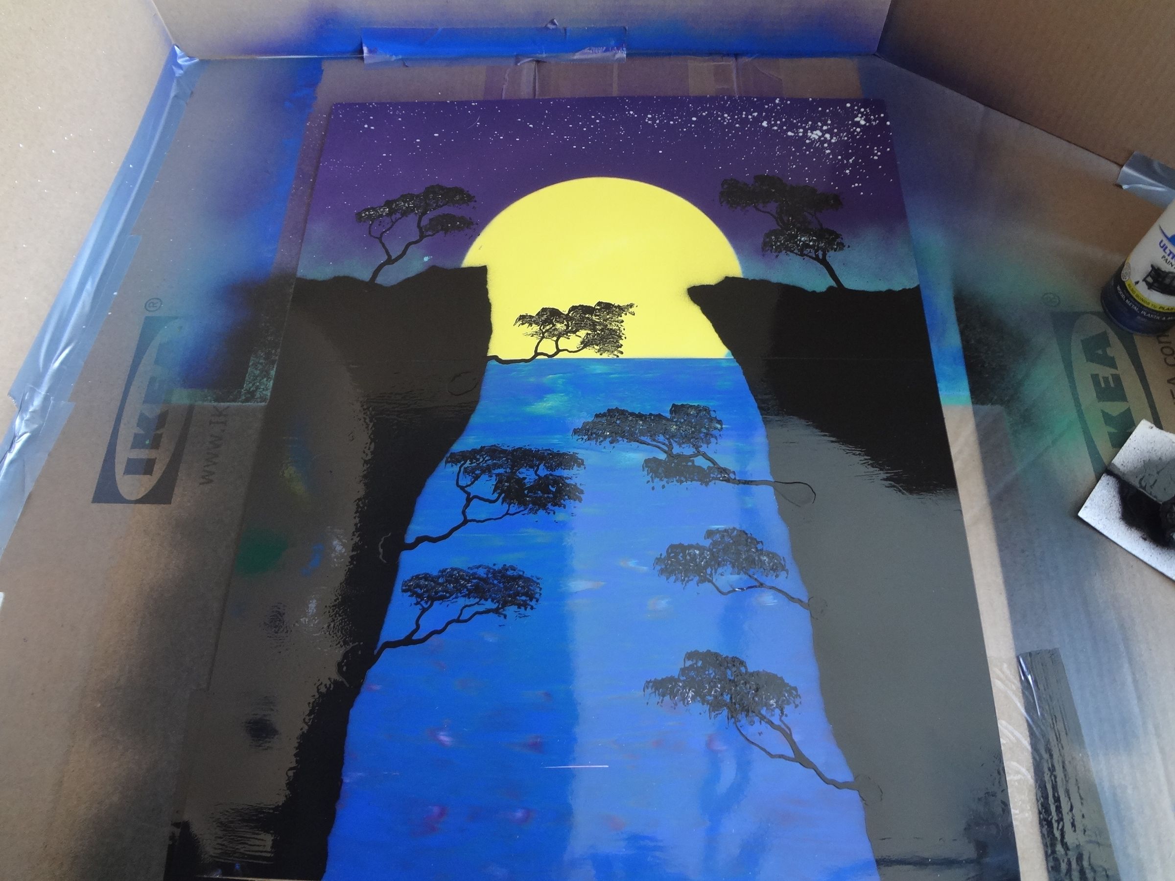 SprayPaint Sunset 14 Steps (with Pictures) Instructables