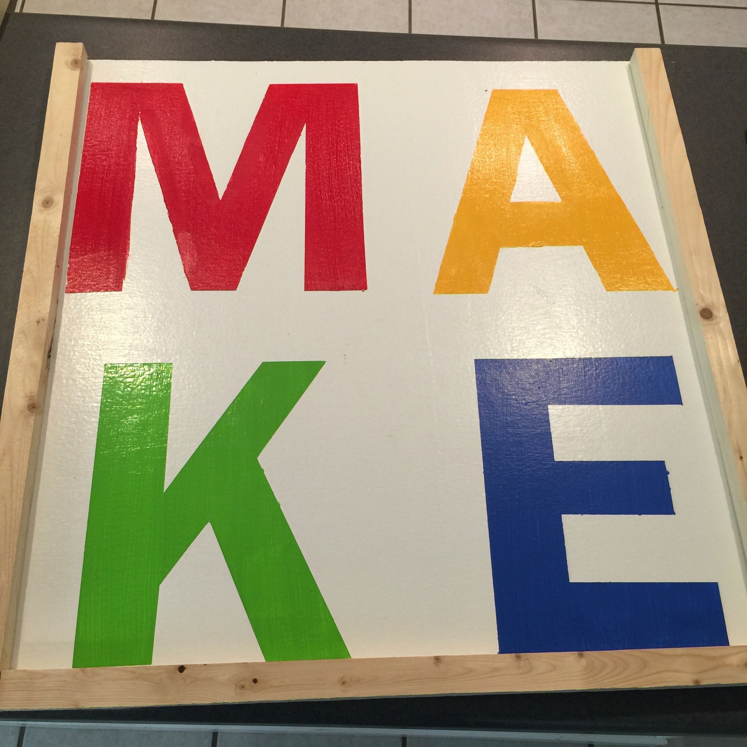 Easy Wooden Sign for Makerspace or Work Studio : 10 Steps (with Pictures) -  Instructables, image size:1024x1024