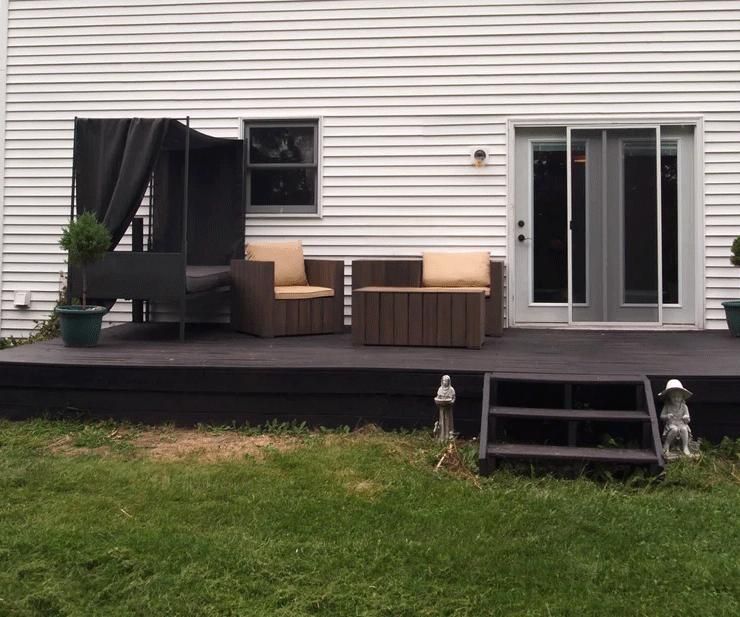 Modern Deck Makeover - on a Budget