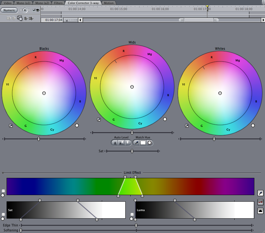Advanced Color Correcting Using the 3-Way Color Corrector in FCP