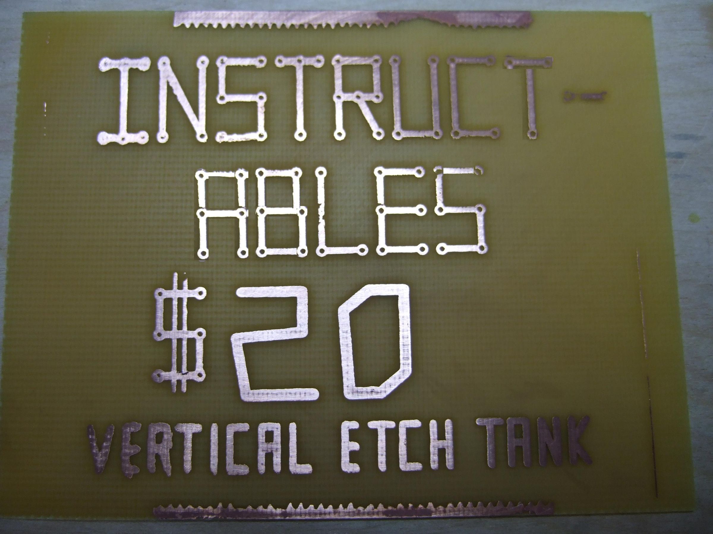 Coke Bottle Vertical Etching Tank