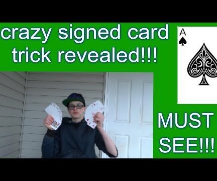 How to Do Awesome Magic Trick With a Signed Card