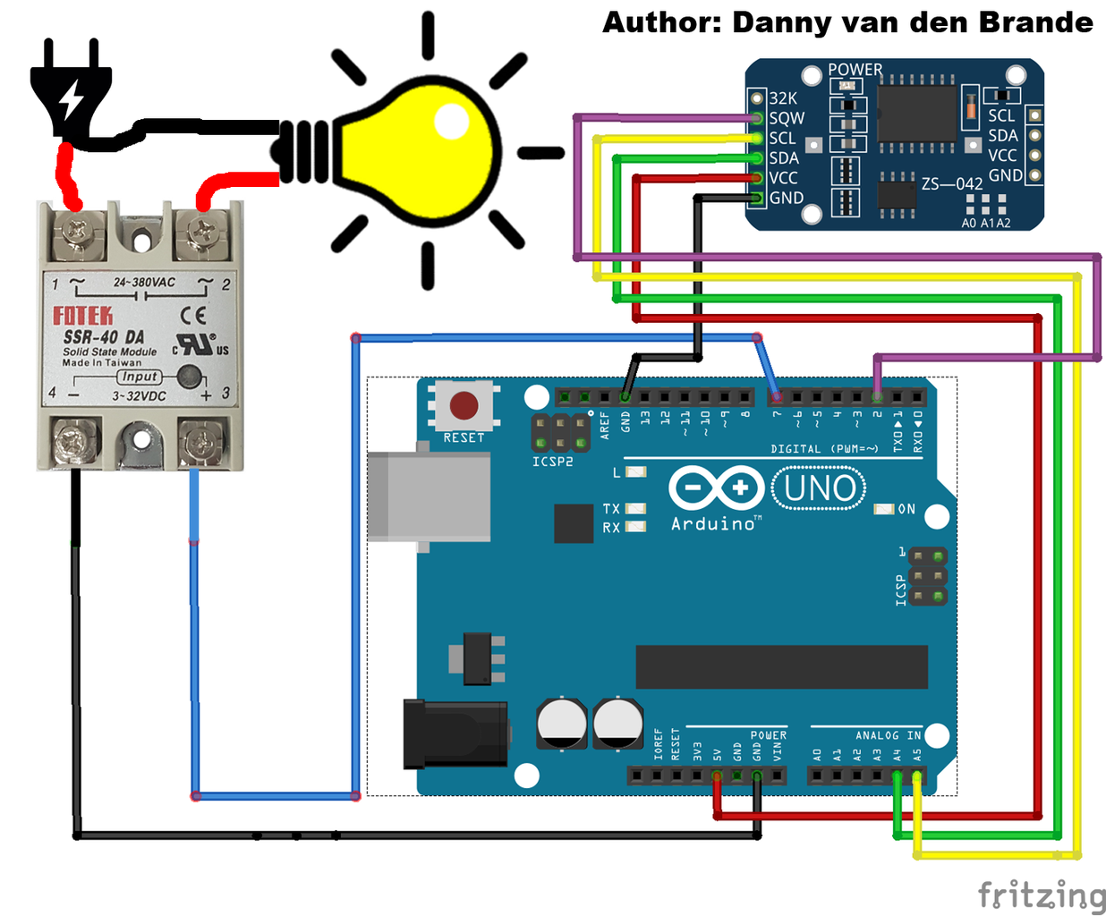 Arduino - SSR-25 DA Solid State Relay and DS3231 RTC Automatic Timer ...