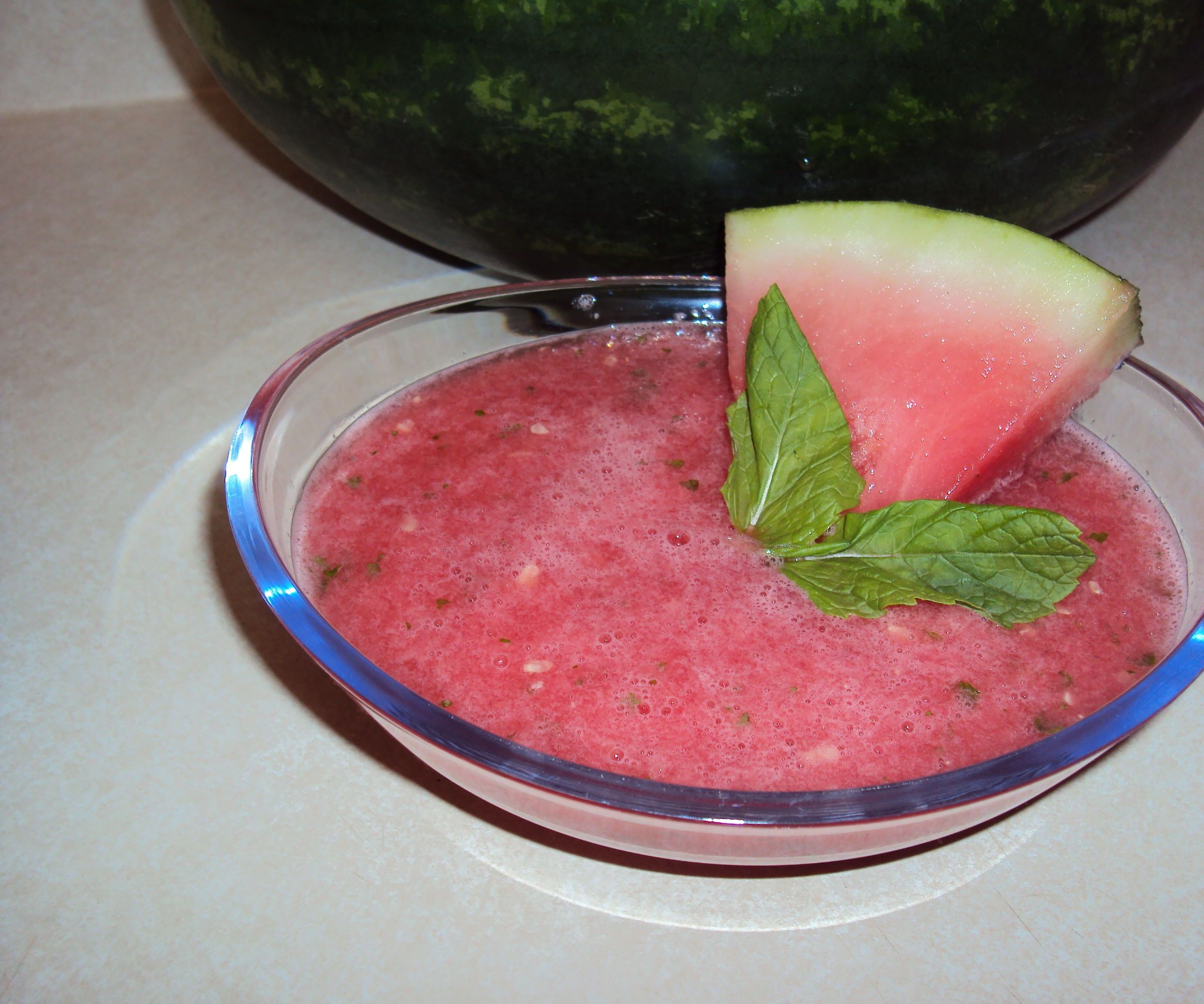 Watermelon Dessert Soup