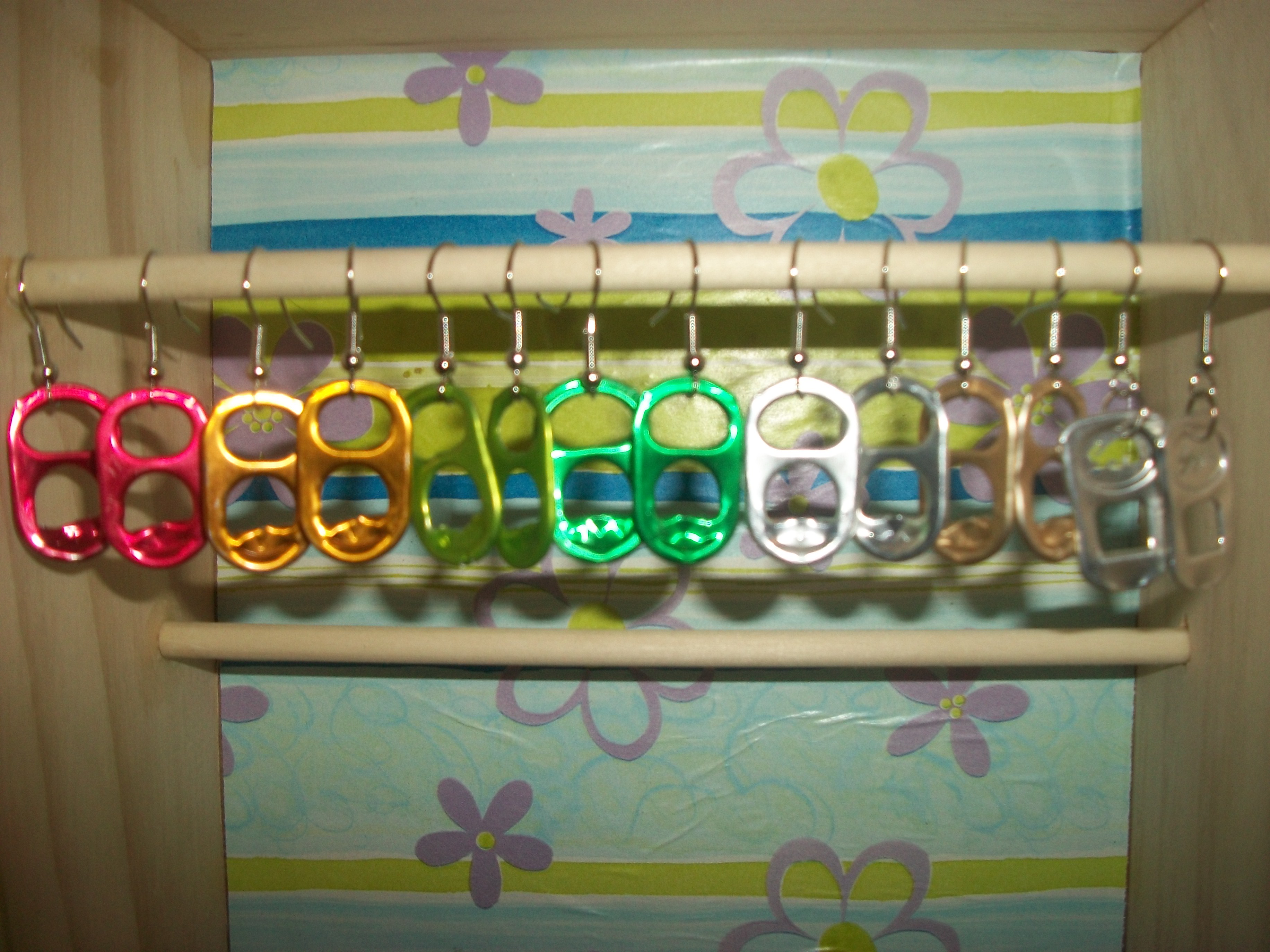 Awesome 30 seconds soda can tab earrings