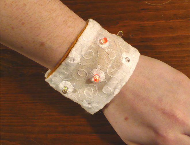 Soft-circuit LED Bracelet