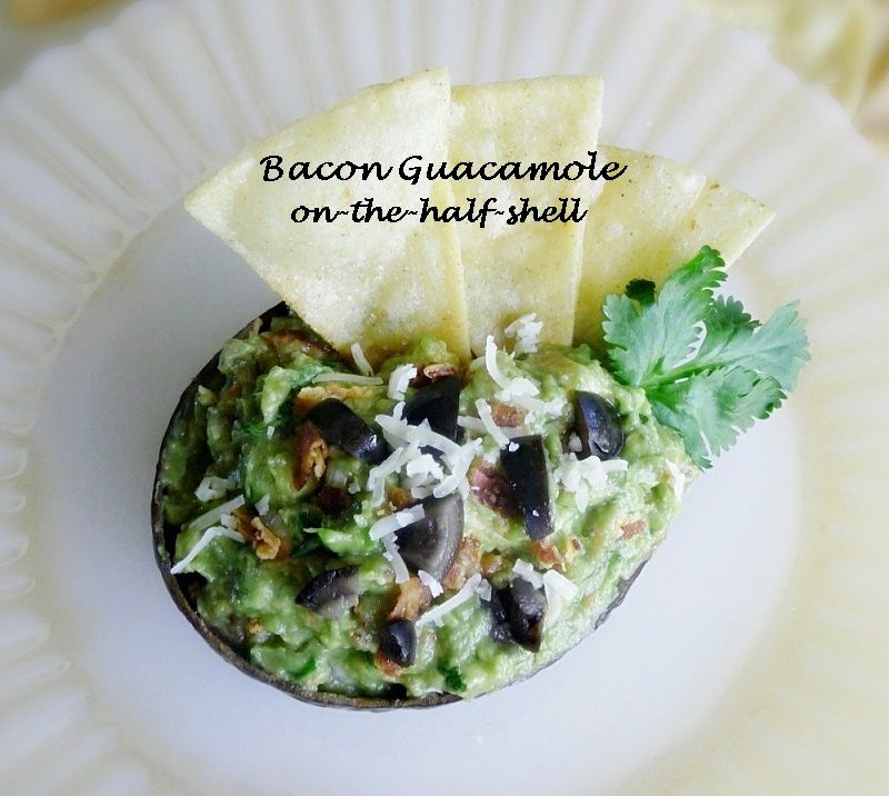 Bacon Guacamole On~the~half~shell