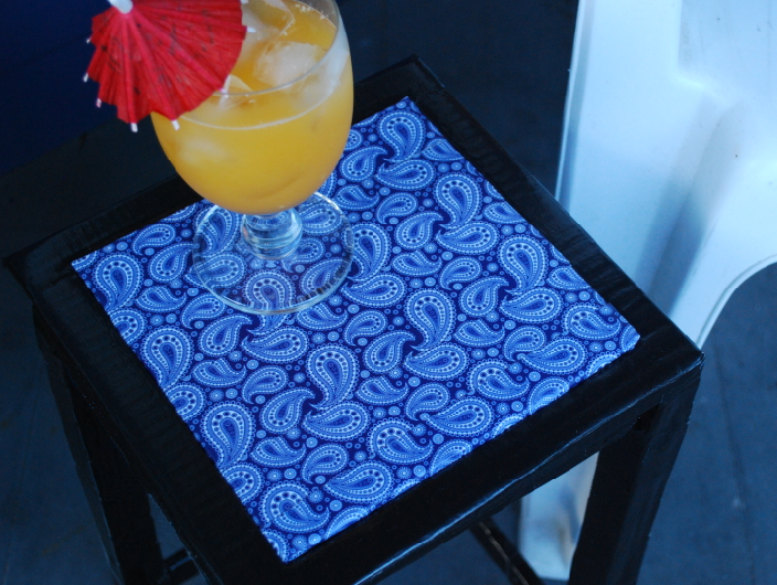 Cardboard and Duct Tape Patio Table