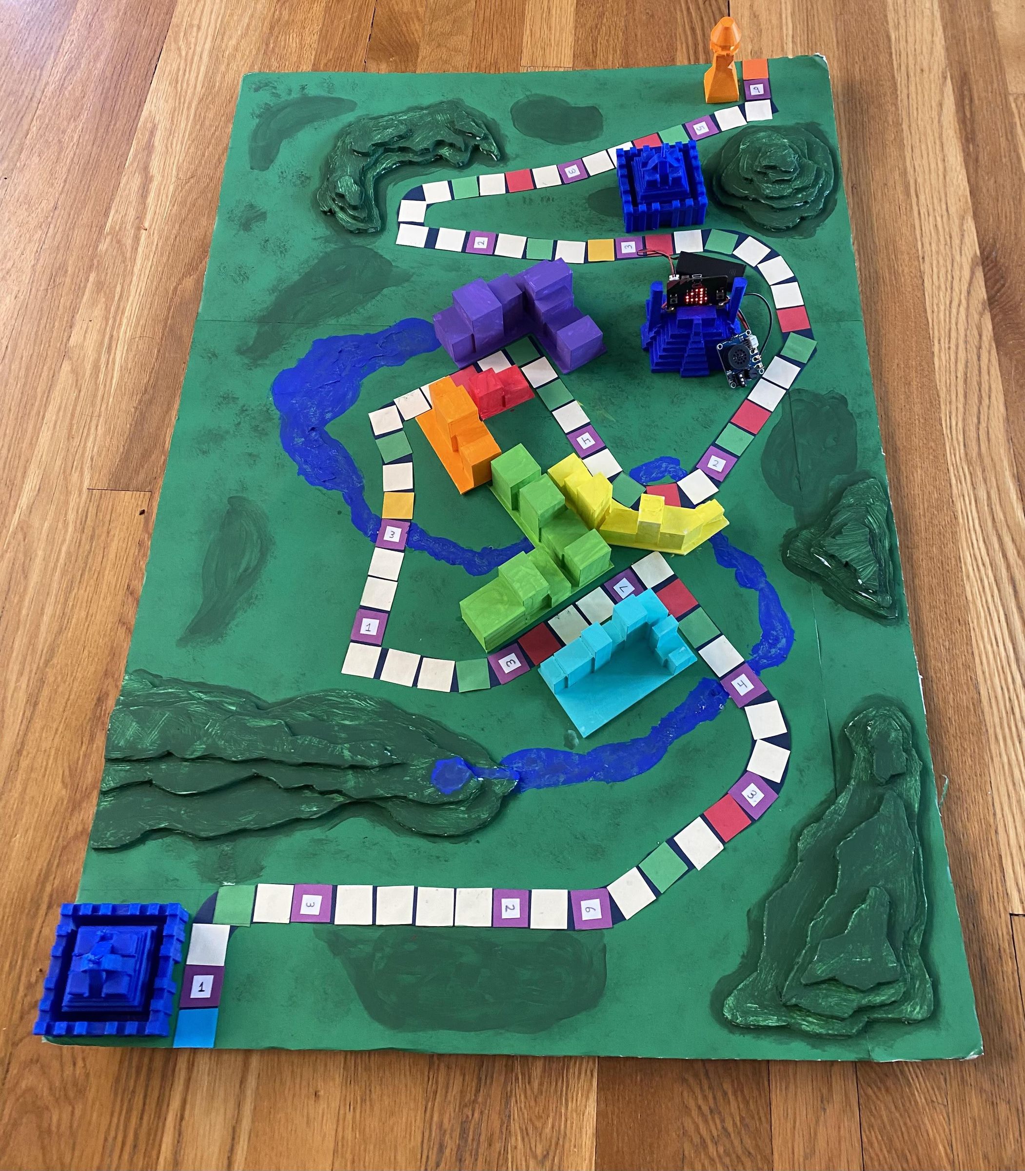 Race to Pantheon Hill (MicroBit Board Game)