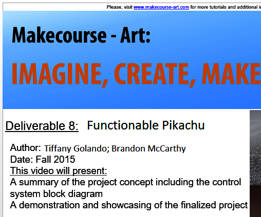 Pikachu for Makecourse-Art