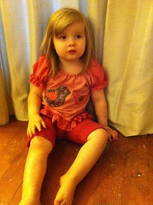 Ruffly Pink Applique Shirt