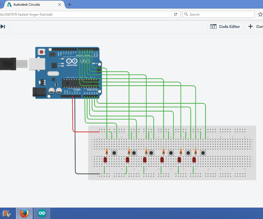 Fastest FInger First Using Arduino (Max 6 Players)