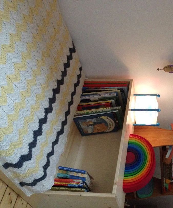 Floorbed With a Bookcase (and a Secret Compartment)