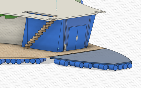 Upper Deck Railings and Stairs