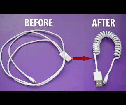Transformer Un Câble Iphone Smartphone En Spirale - How to Coil Cell Phone Cord 