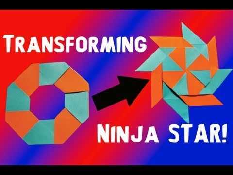 How to Make an Origami Transforming Ninja Star (Shurriken)!